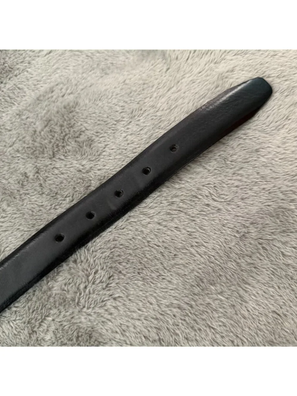 Sangiorgio Black Leather Belt Mens size 38 Made In Italy